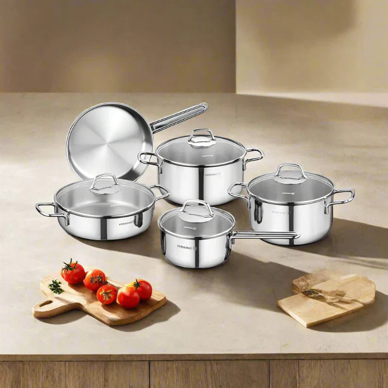 Korkmaz A1609 Perla 9 pcs. Cookware Set