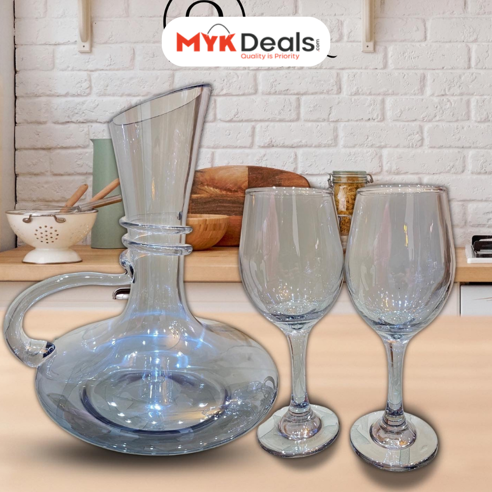 7-PC Antique Classic Style Water Set-BLUE