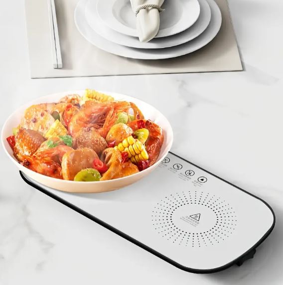 Portable Electric Food Warming Tray, Plate Warmer, Hot Plate Placemat, Server for Dinner Parties