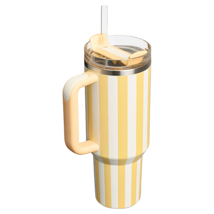 The Quencher H2.0 Flowstate™ Tumbler | 40 OZ - Butter Cabana Gloss