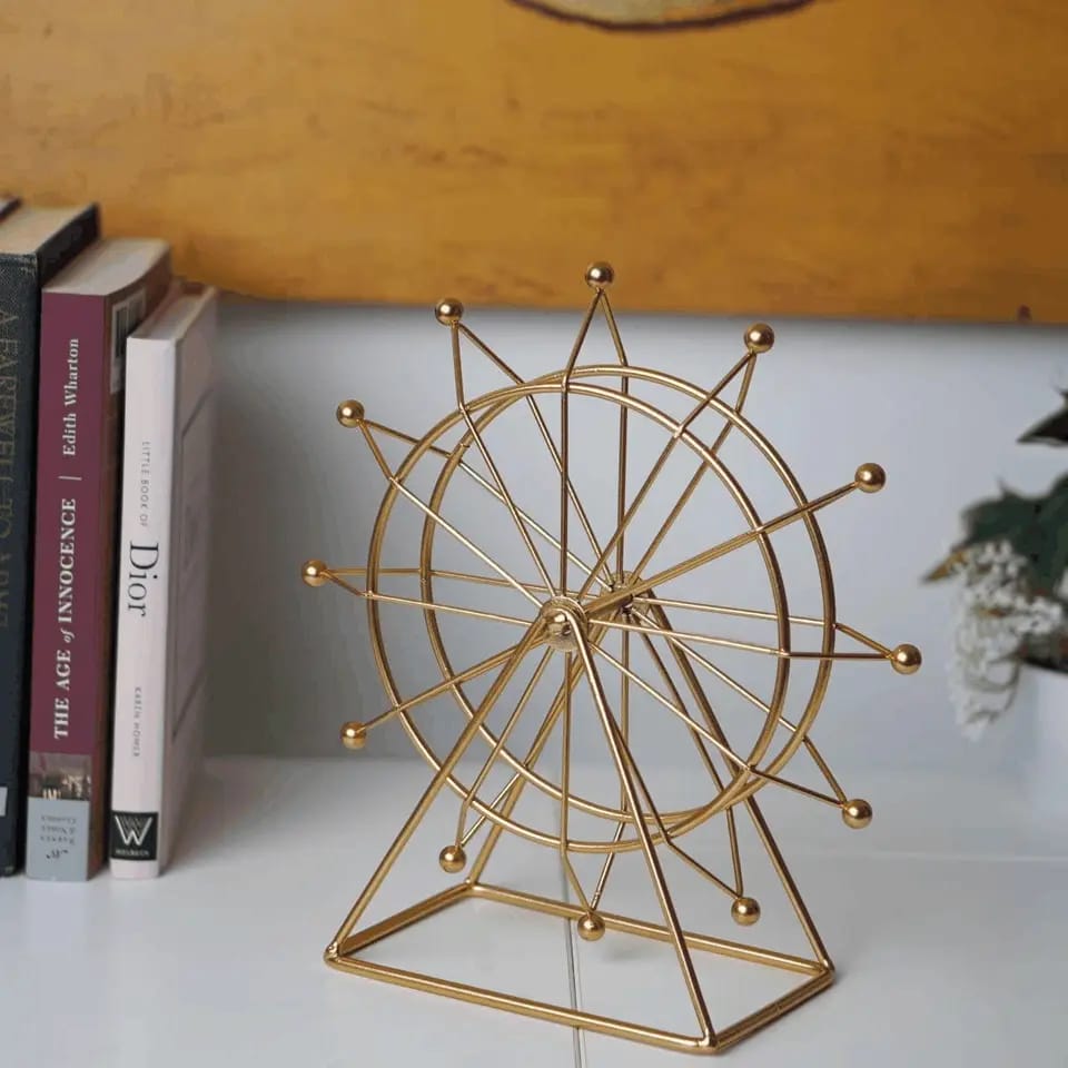 Spinning Ferris Wheel Metal Sculpture