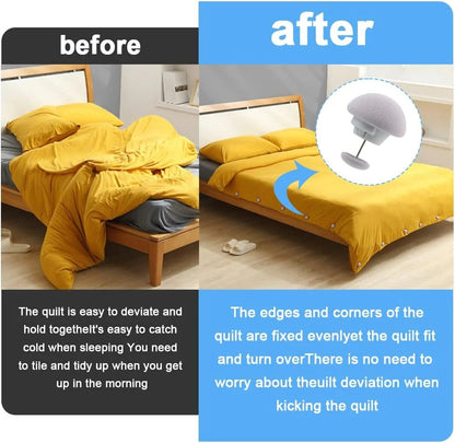 تنبيه بانخفاض مخزون مشبك لحاف سرير الفطر