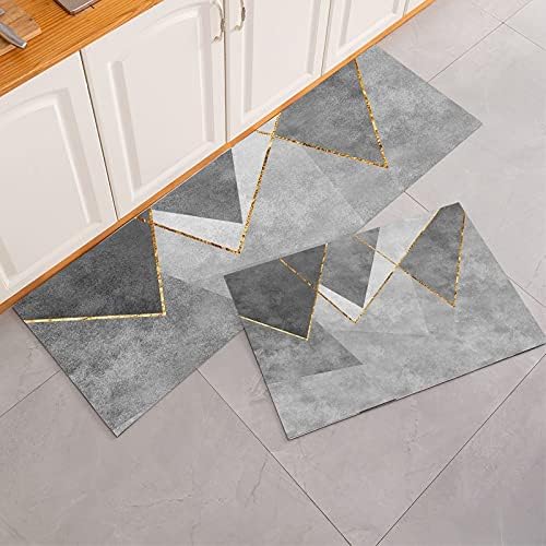 2 pcs set Kitchen , Bathroom ,HomeDecor Anti-Slip Absorbent Mat & Runner (X)