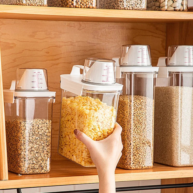 Acrylic Cereal jar With Cap