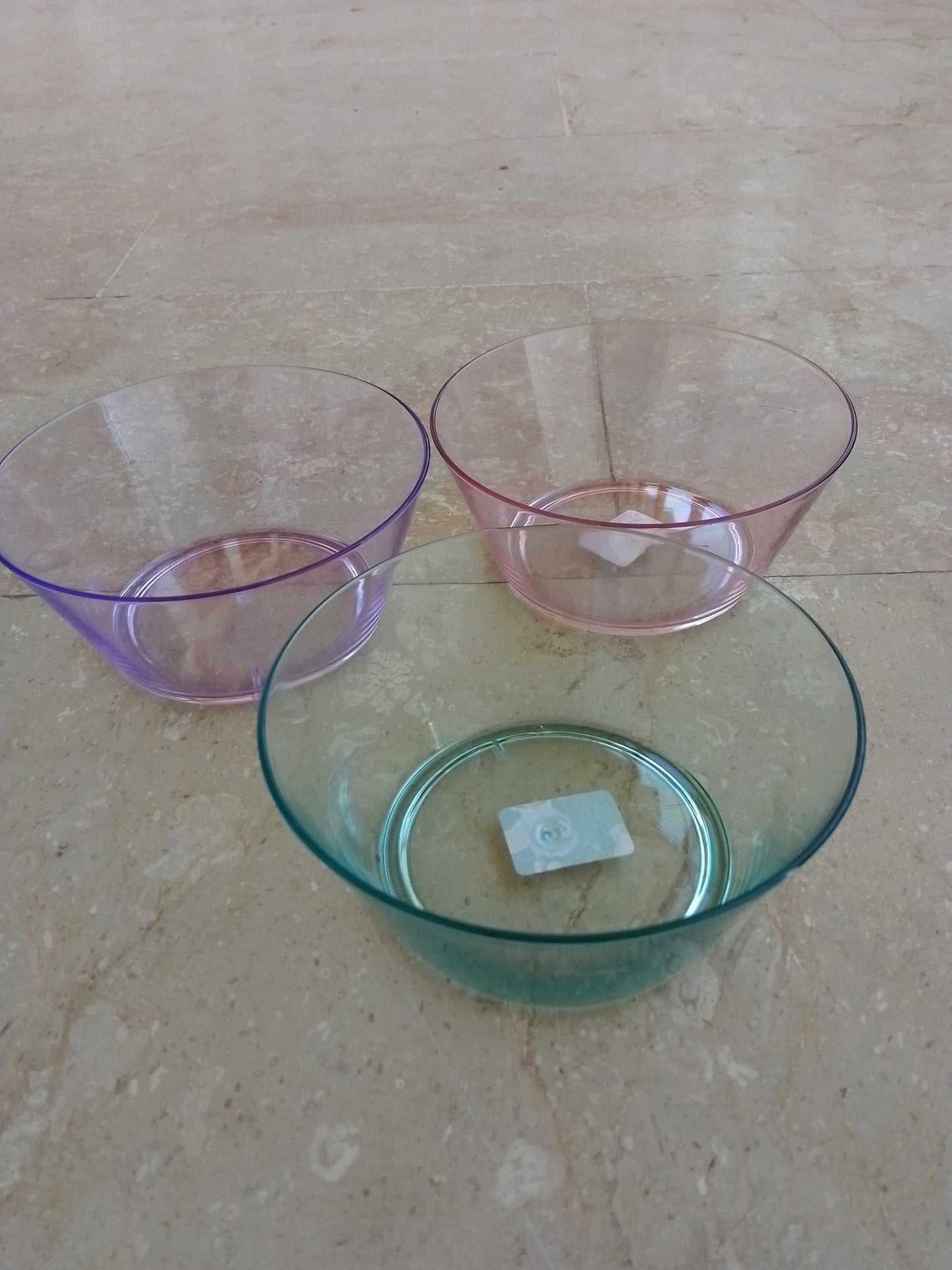 6 Pcs Acrylic Transparent Bowl