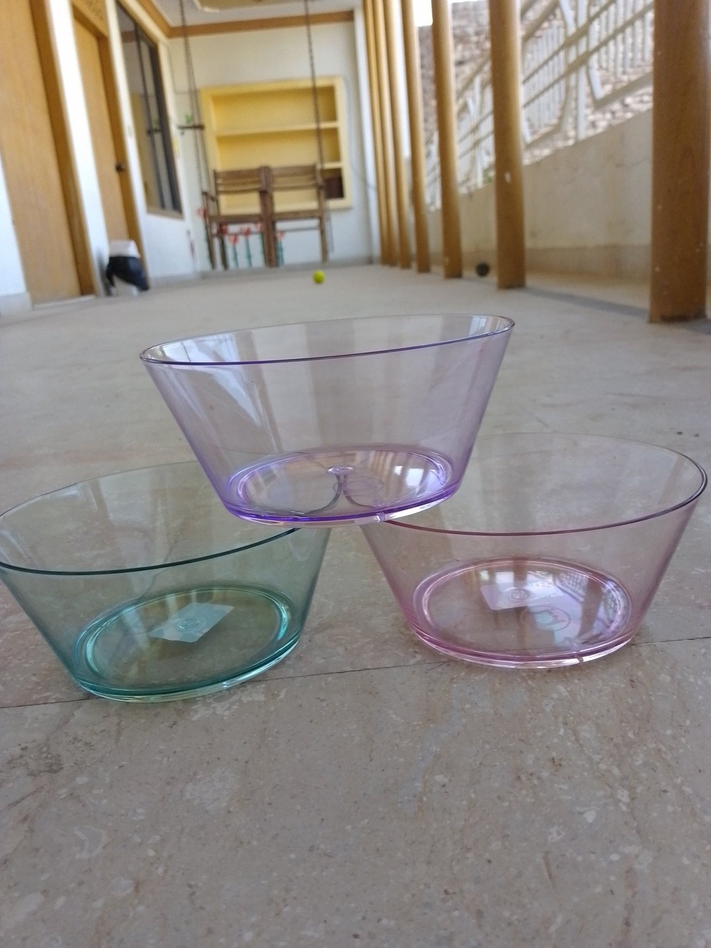 6 Pcs Acrylic Transparent Bowl