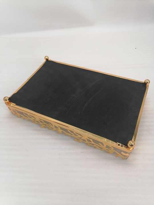 Latest Design Gold Rectangular Mirrored Tray