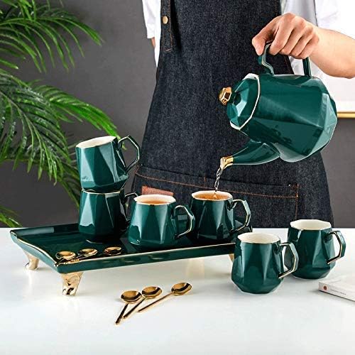 Luxury Porcelain Tea Set With Tray