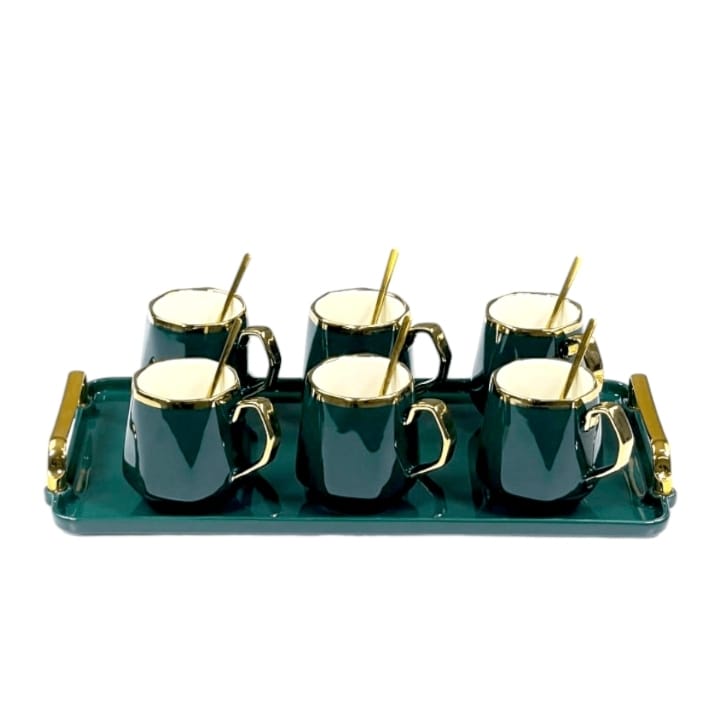 Luxury Porcelain Tea Set With Tray