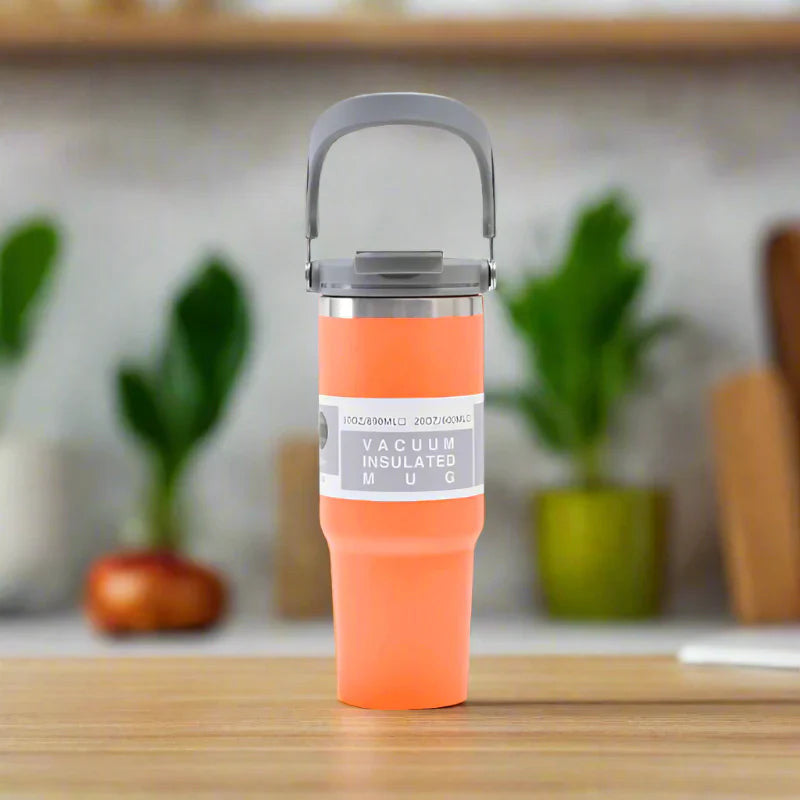 كوب معزول محمول بمقبض سعة 30 أونصة