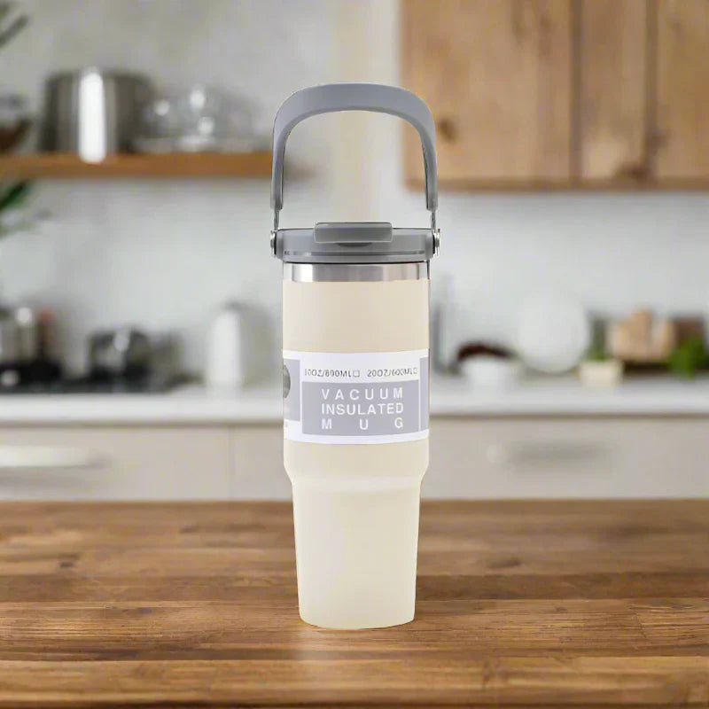 كوب معزول محمول بمقبض سعة 30 أونصة