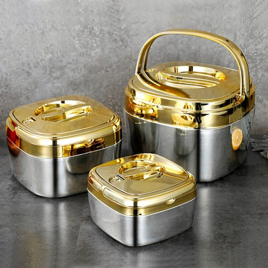 New Design Luxury Golden Hotpot Set