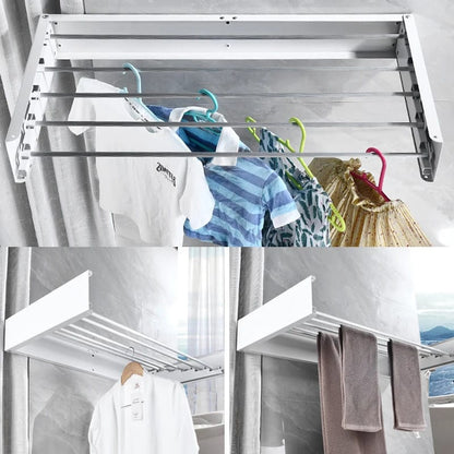 ✨ Folding Aluminum Clothes Drying Rack – Smart Space Saving Solution! ✨