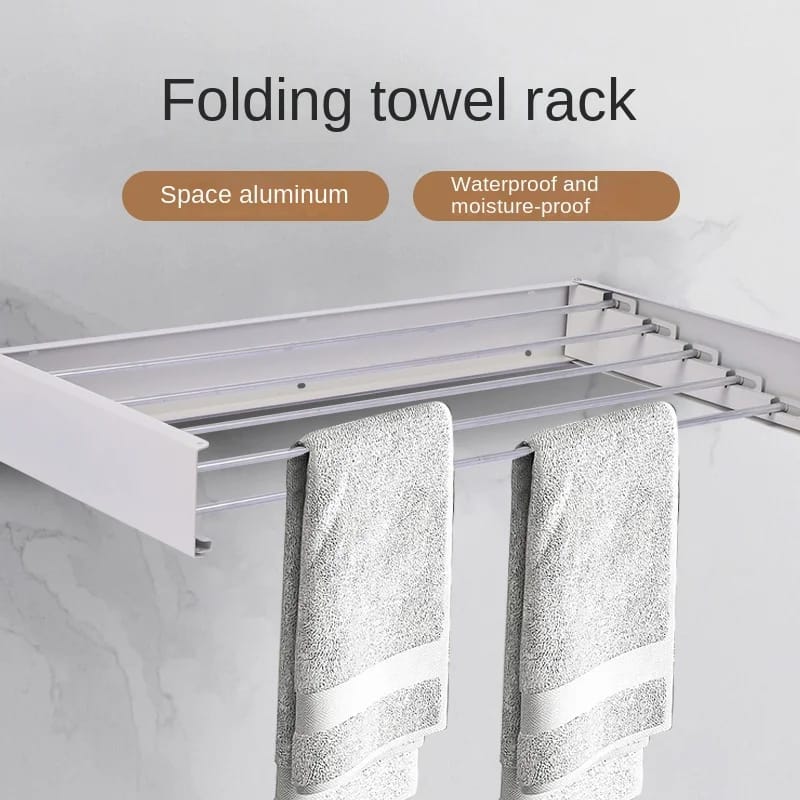 ✨ Folding Aluminum Clothes Drying Rack – Smart Space Saving Solution! ✨