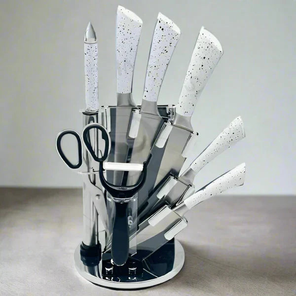 Revolving Knife Set - 8 Essential Tools