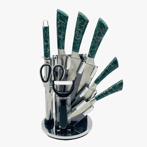 Revolving Knife Set - 8 Essential Tools