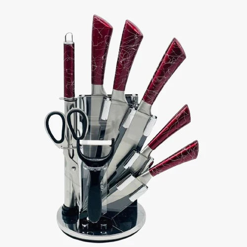 Revolving Knife Set - 8 Essential Tools