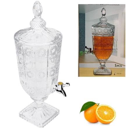 Glass Dispenser For Juice And Water - 5liters