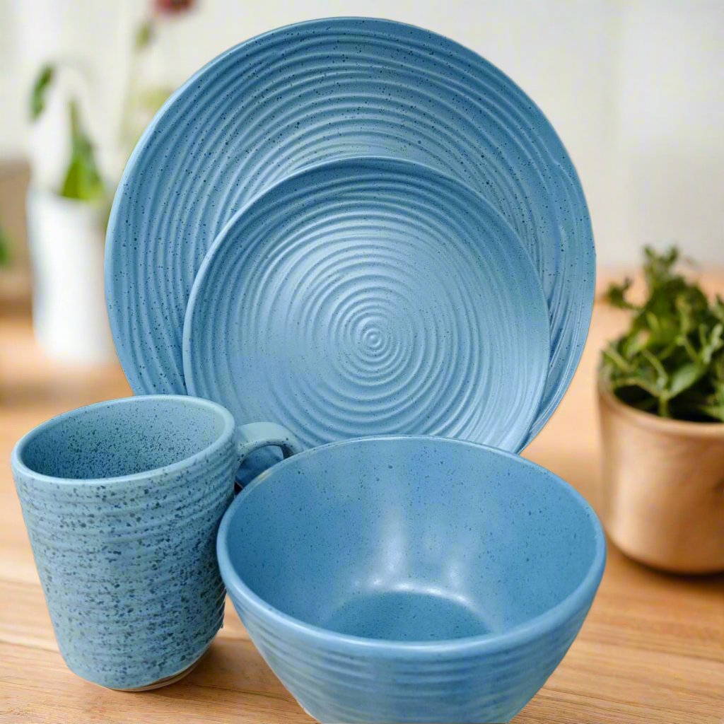 16 Pcs Breakfast Set (Blue)