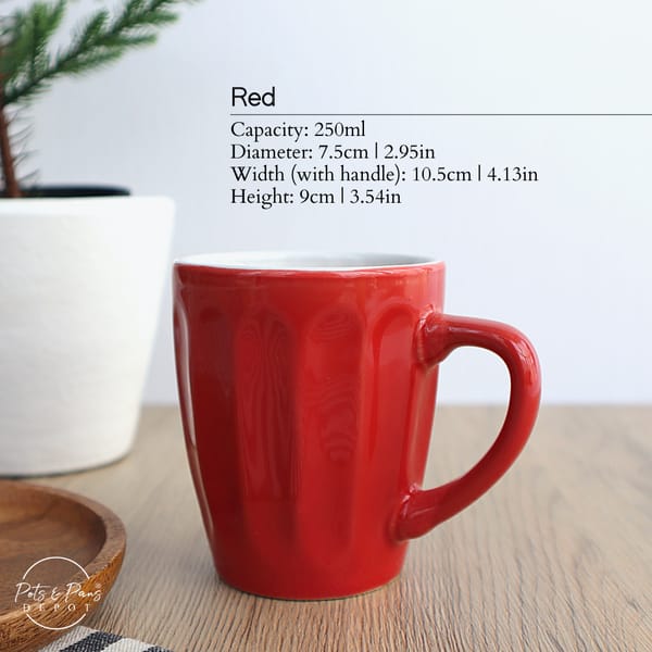 Signature Housewares Fluted Tea And Coffee Mug