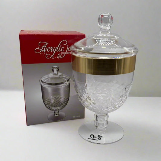 CrystalClear Acrylic Storage Jar – Durable & Airtight Container