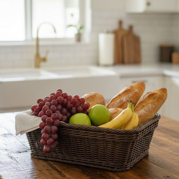 Handmade Square Basket by Ziba