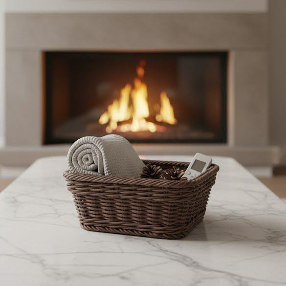 Handmade Square Basket by Ziba