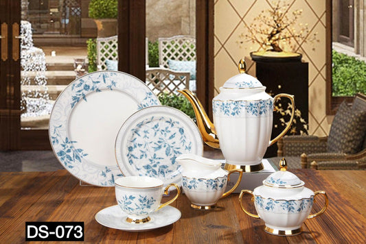 Imported Luxury Johnson Brothers–Inspired 24-Piece Fine Dining Tea Set DS-73