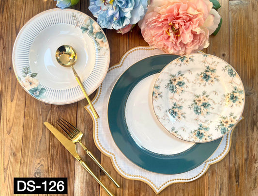 Luxury Johnson Bros inspired 18-Piece Plate Set – Experience the fine Dine Luxury! DS-126