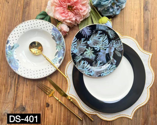 Luxury Johnson Bros inspired 18-Piece Plate Set – Experience the fine Dine Luxury! DS 401