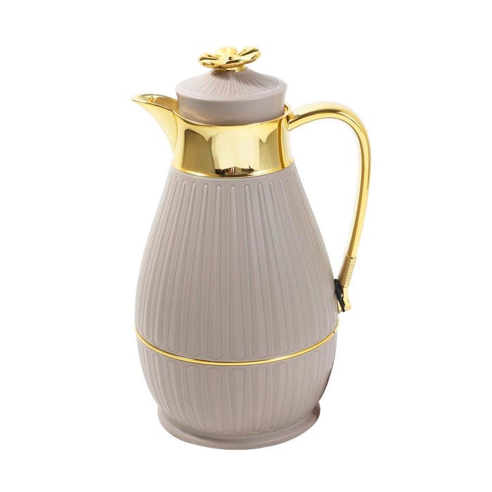 Golden Handle Vacuum Insulated Flask Tea And Coffee Pot Set of 2