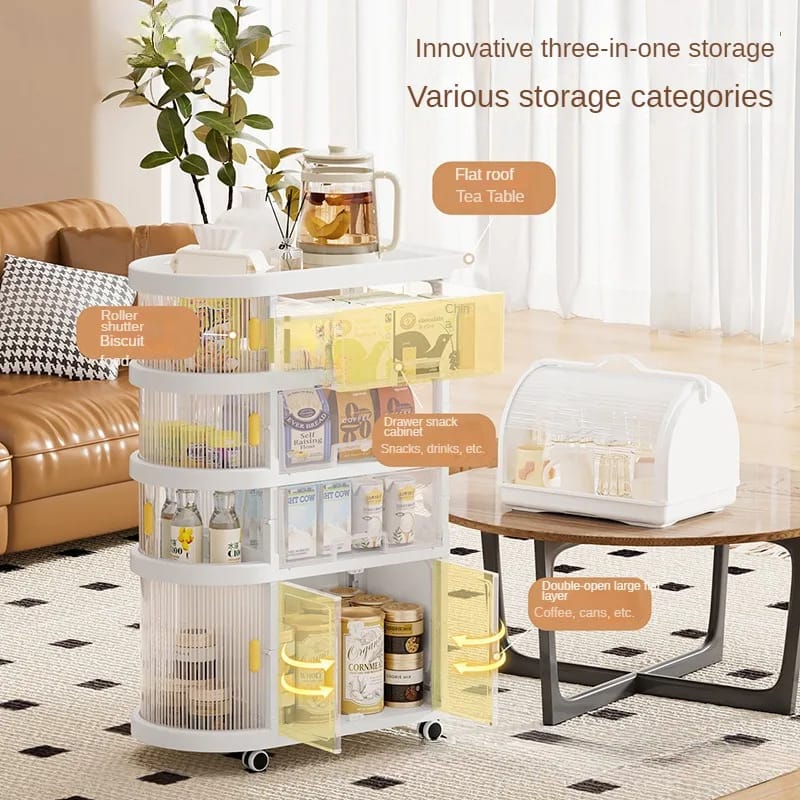 4 Tiered Baby Supplies Storage Folding Trolley