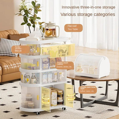 4 Tiered Baby Supplies Storage Folding Trolley