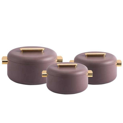 طقم أواني طهي معزولة بتصميم أنيق مكون من 3 قطع