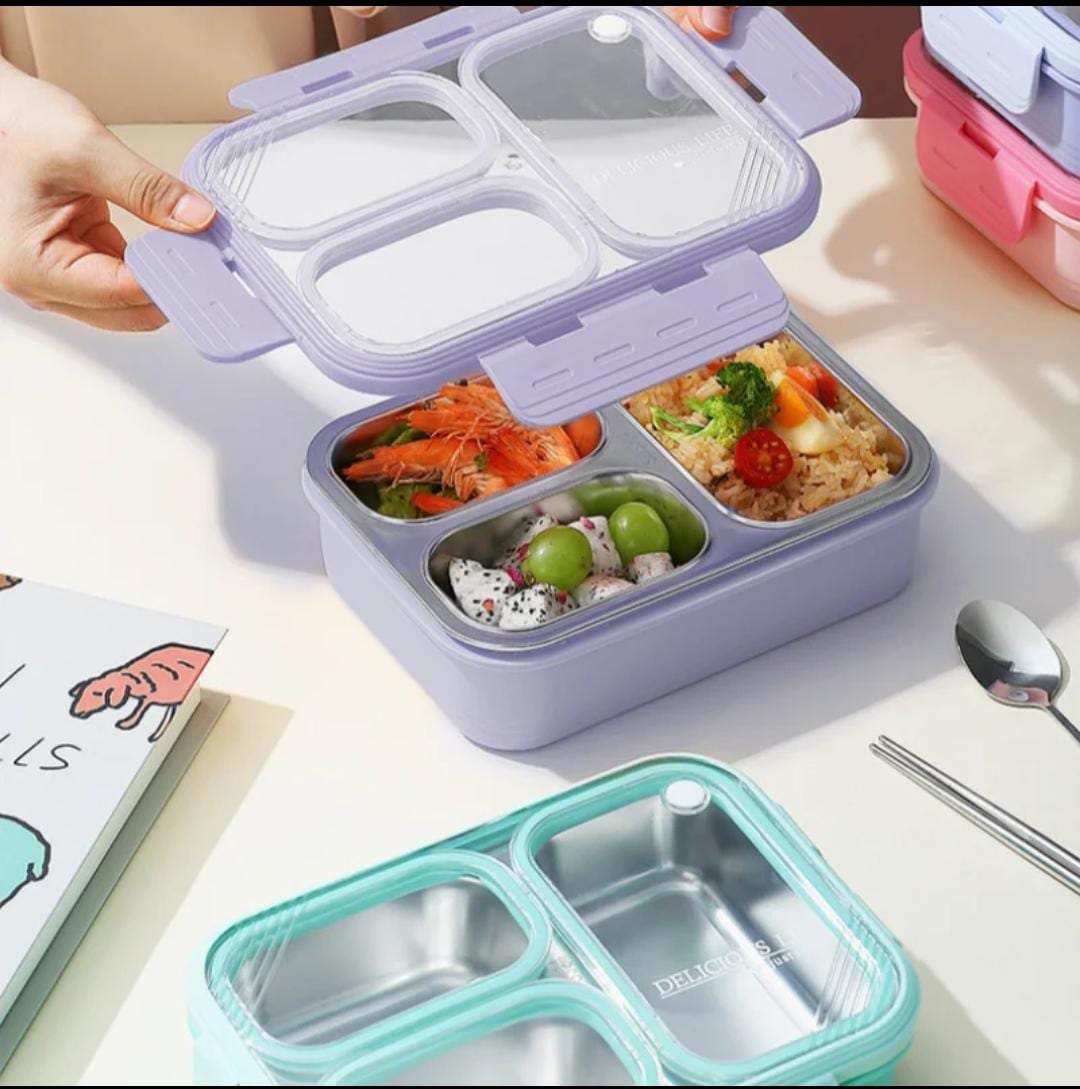 3-compartment lunch box