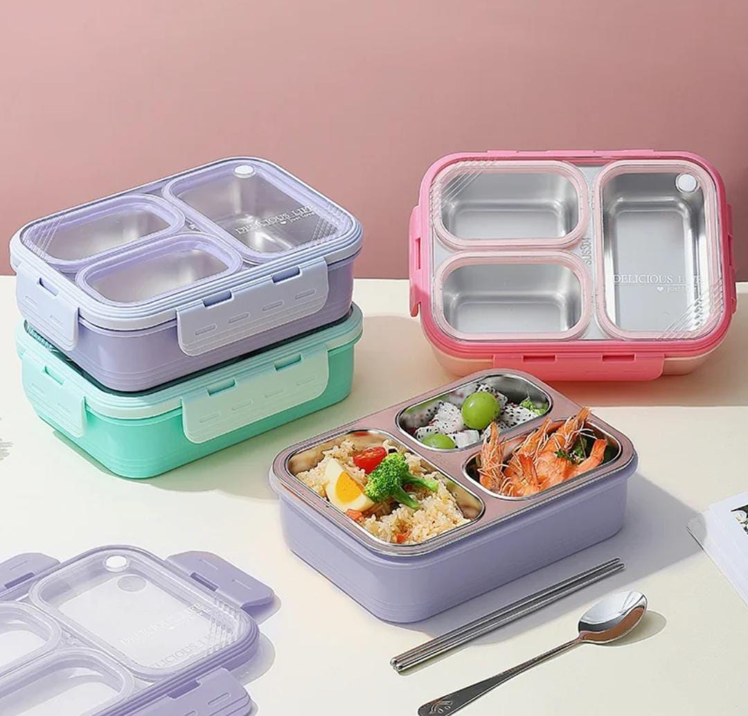 3-compartment lunch box