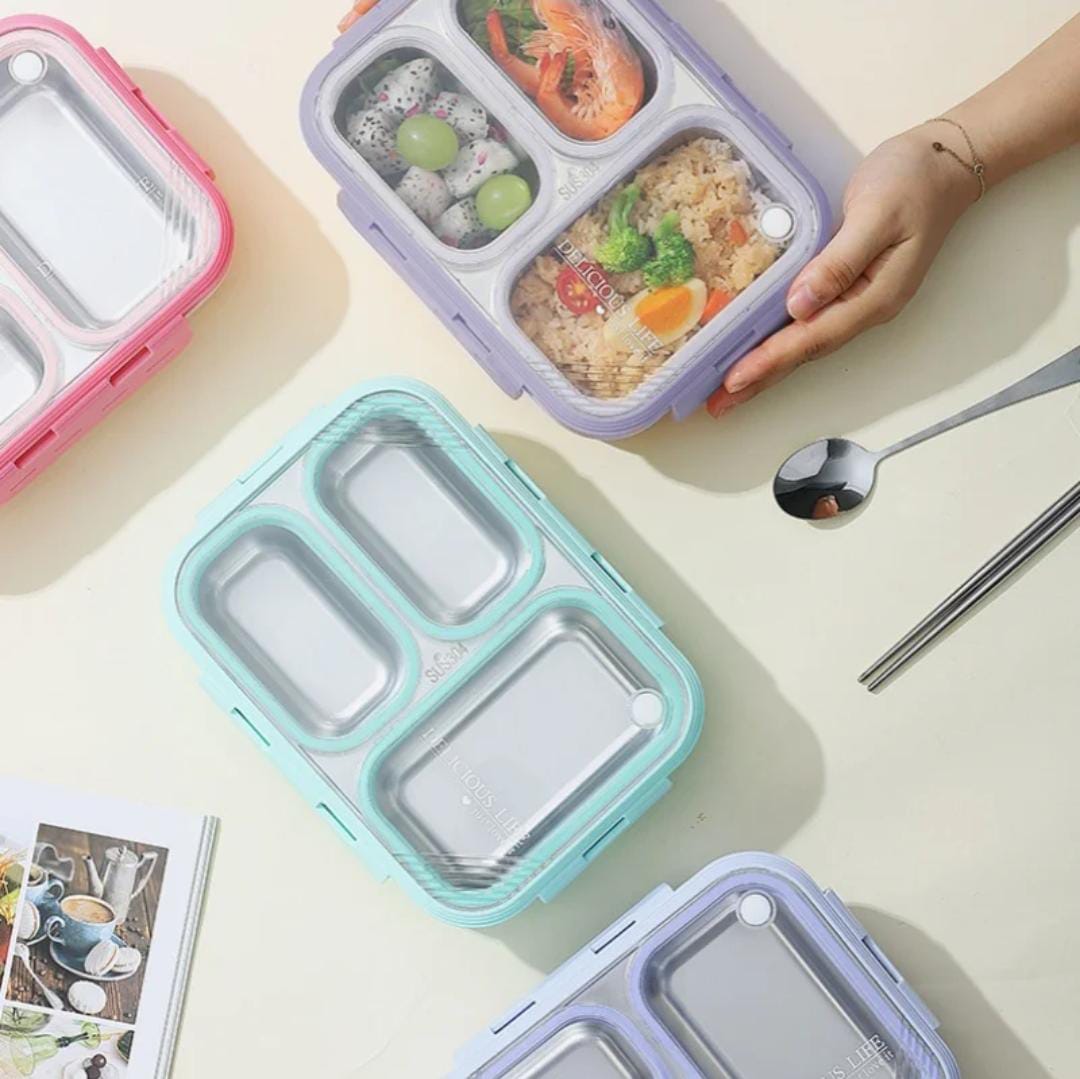 3-compartment lunch box