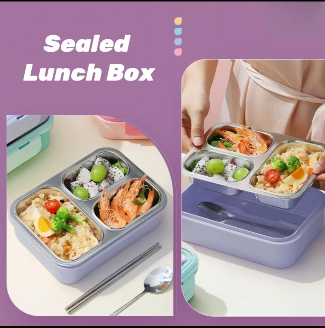 3-compartment lunch box