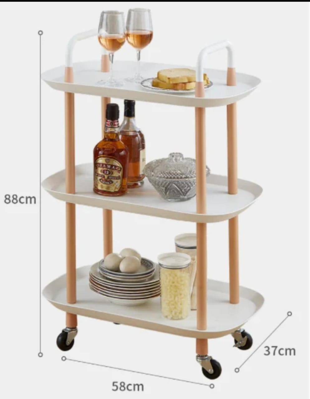 3 Layer Serving Cart