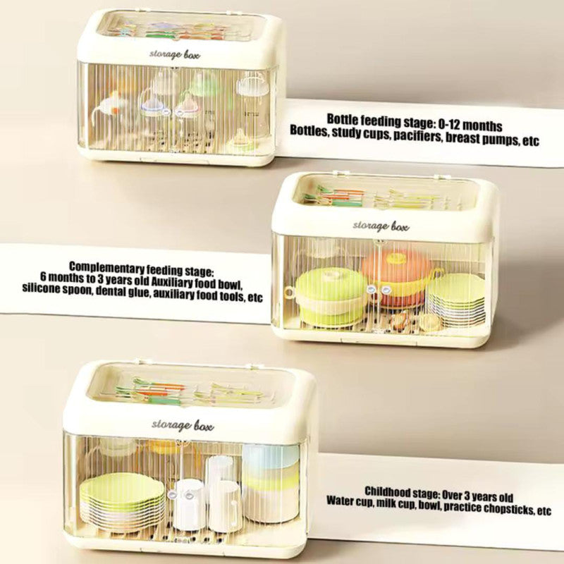 Double Door Cutlery Storage Box – Spacious Kitchen Organizer for Spoons, Forks & Knives | Adornia.pk