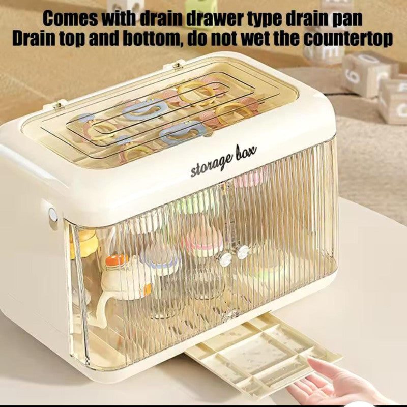 Double Door Cutlery Storage Box – Spacious Kitchen Organizer for Spoons, Forks & Knives | Adornia.pk