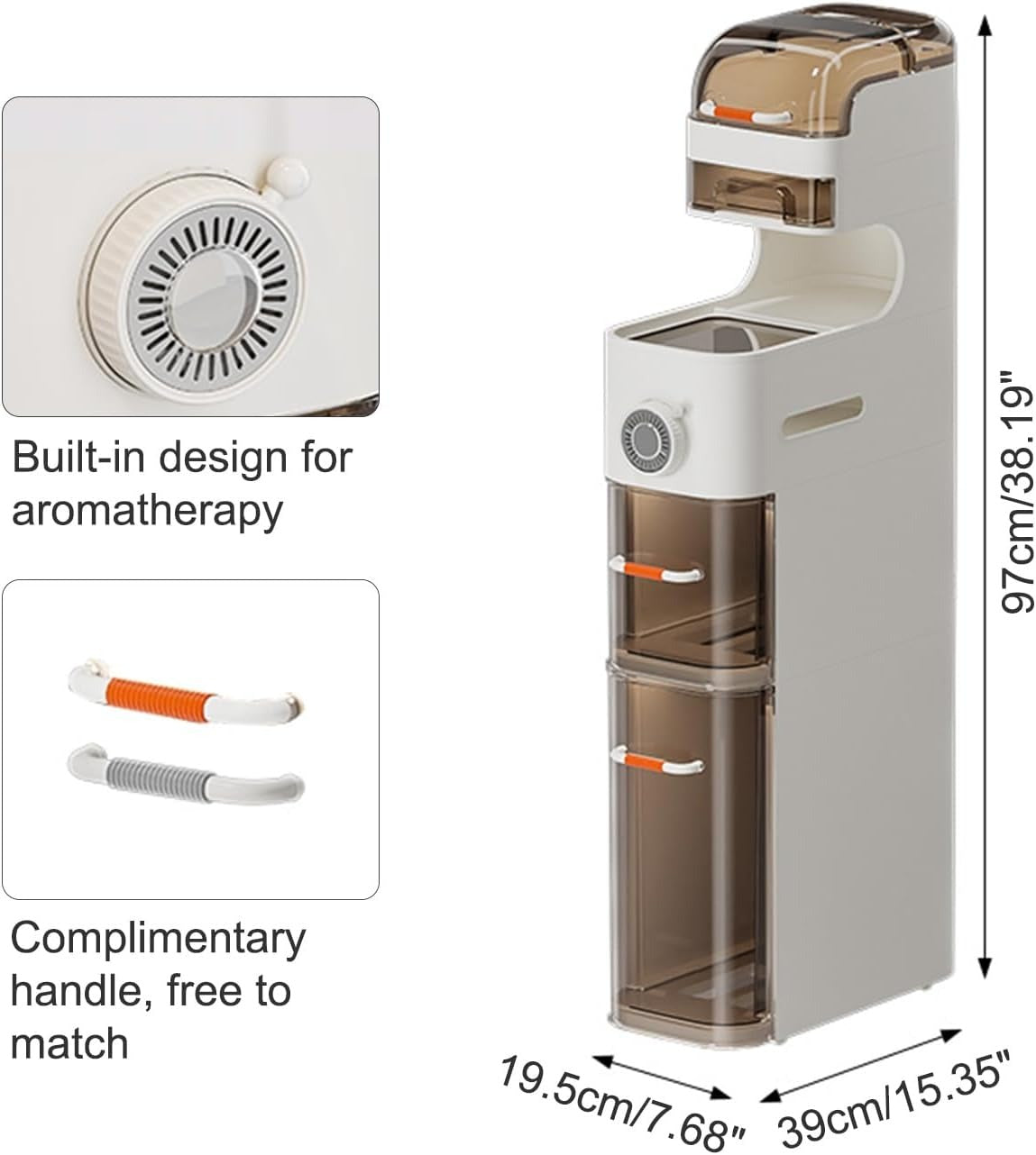 Tall & Narrow Multipurpose Cabinet Trolley