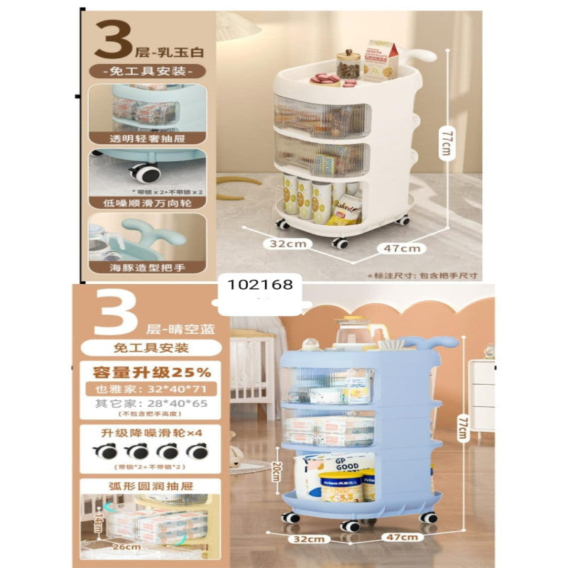 Auxiliary cart with wheels