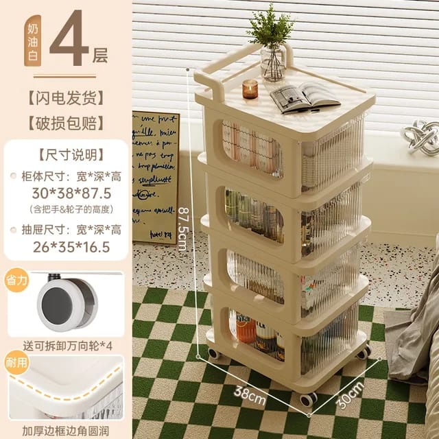 MYK Deals Multi-Layer Organizer Trolley – Portable Storage Cart