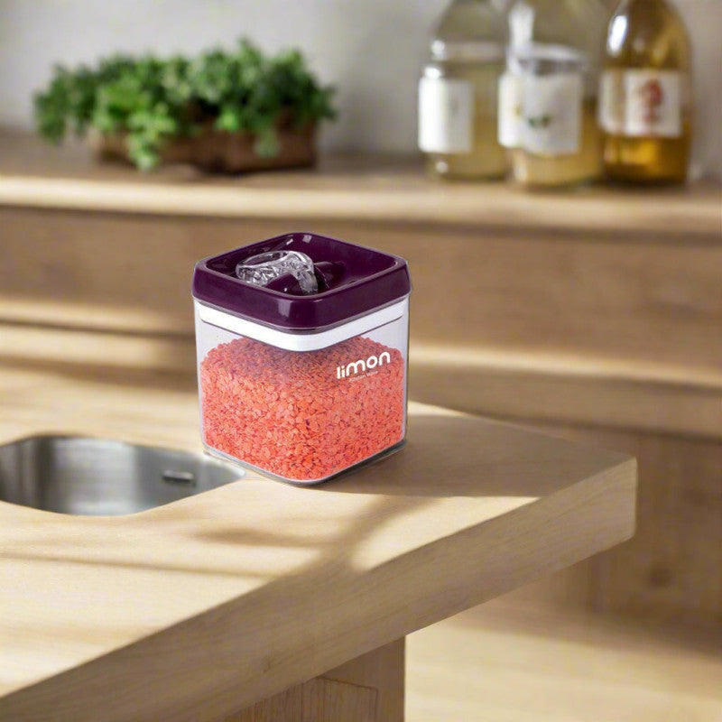 Limon Multi-Use Square Airtight Jar – Durable Food Storage Container for Kitchen & Pantry | Adornia.pk
