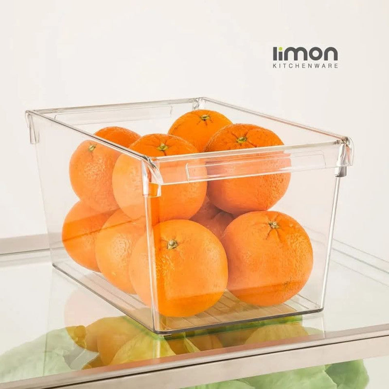 Limon Top-Grade Clear Storage Organizer – Durable Multi-Purpose Plastic Container for Home, Kitchen & Office | Adornia.pk