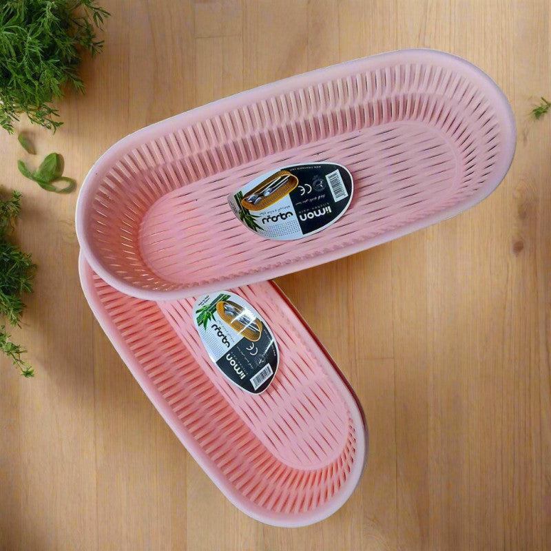 Limon Multipurpose Oval Bamboo Basket – Eco-Friendly Organizer for Home, Kitchen & Storage | Adornia.pk