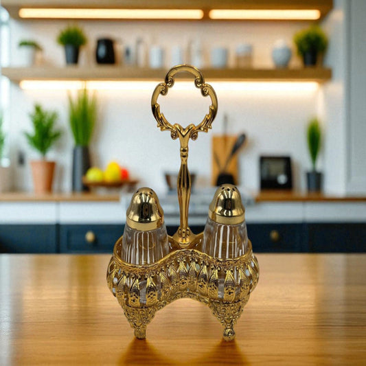 Gold Salt & Pepper Shaker Set – Classic Table Essentials