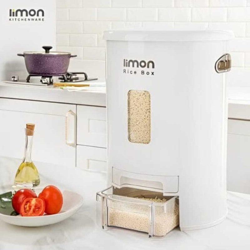 Limon GrainFlow Multiuse Storage & Dispenser – Smart Dry Food Organizer for Kitchen Essentials | Adornia.pk