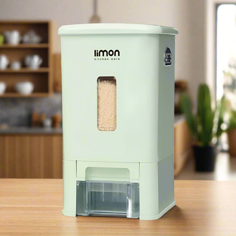 Limon GrainFlow Multiuse Storage & Dispenser – Smart Dry Food Organizer for Kitchen Essentials | Adornia.pk